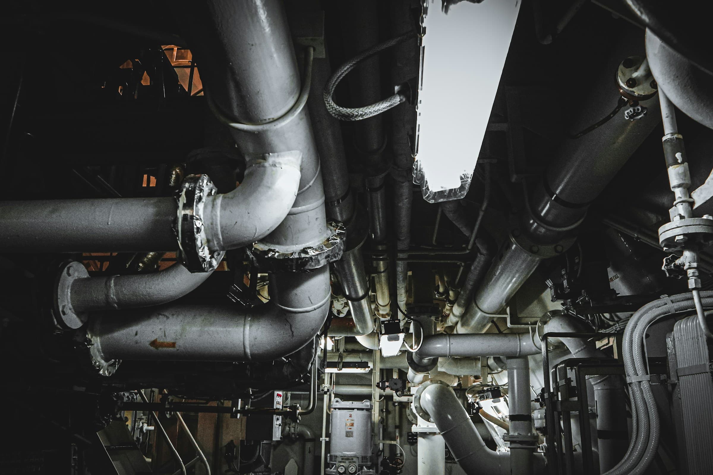 Water treatment plant with large-diameter valves for municipal supply and wastewater processing