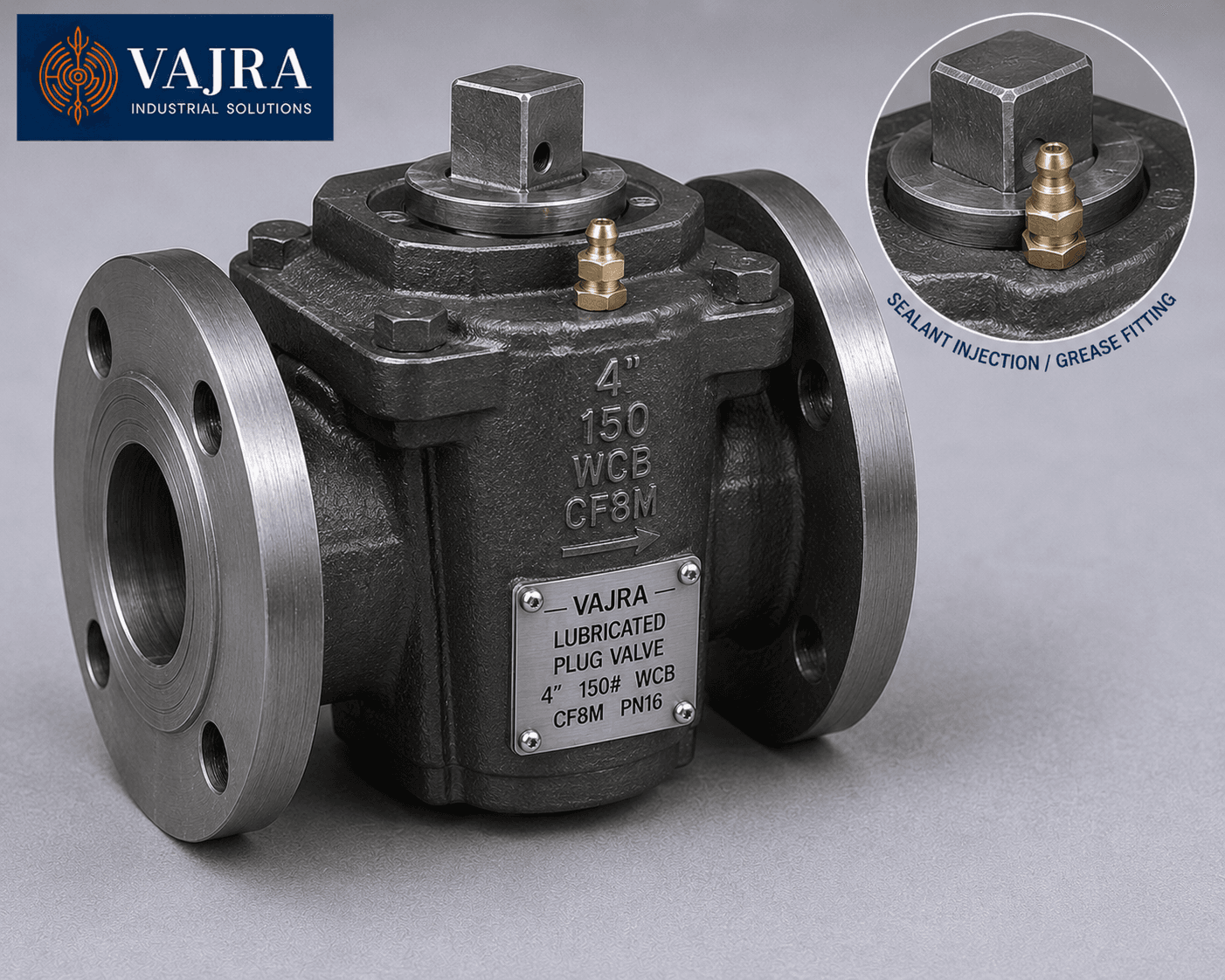 Lubricated plug valve for on/off and throttling service
