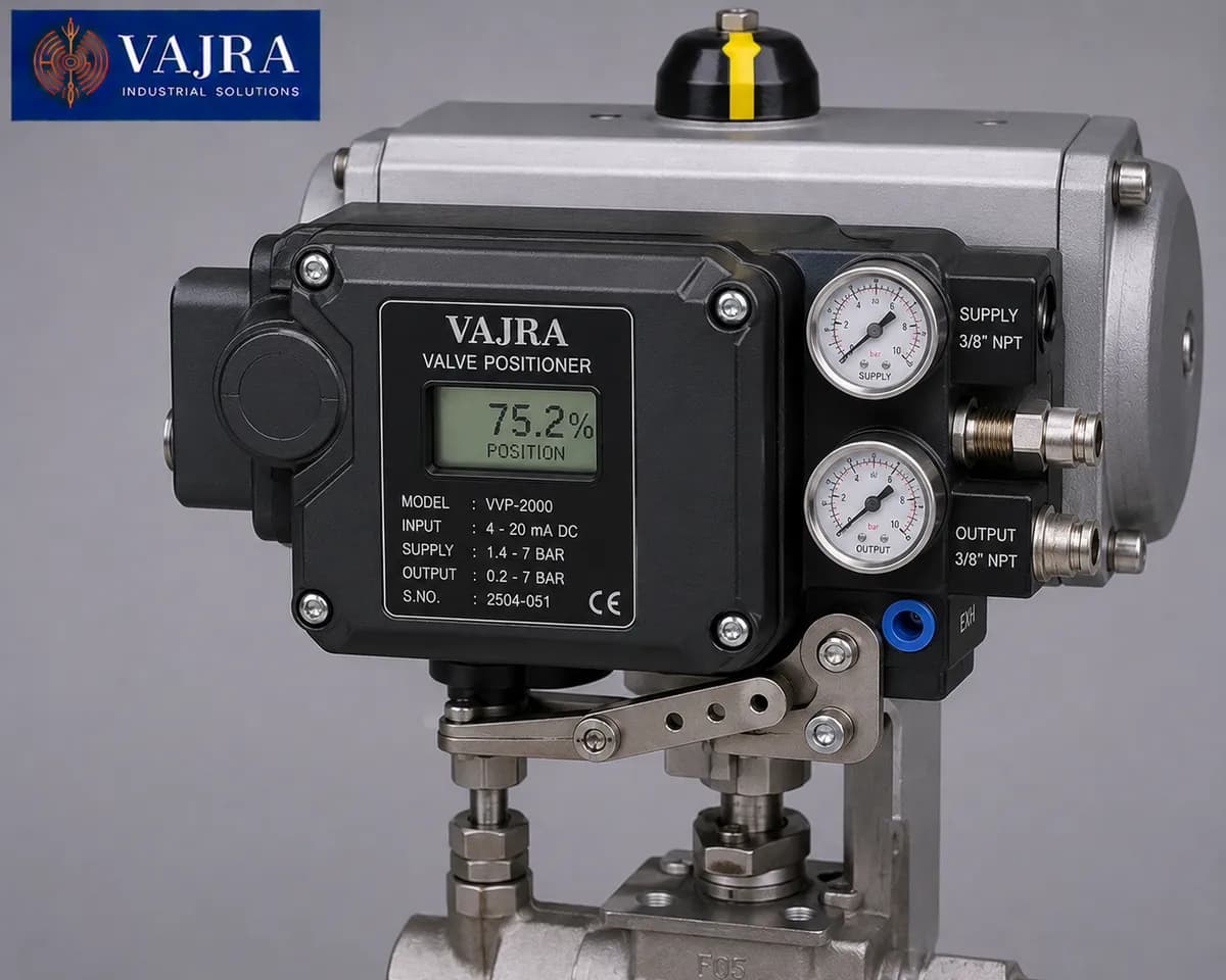 Electro-pneumatic valve positioner for precise control