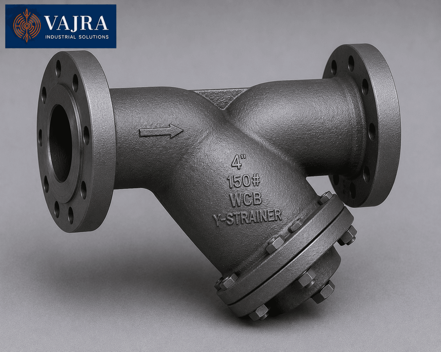 Y-type line strainer for pipeline filtration