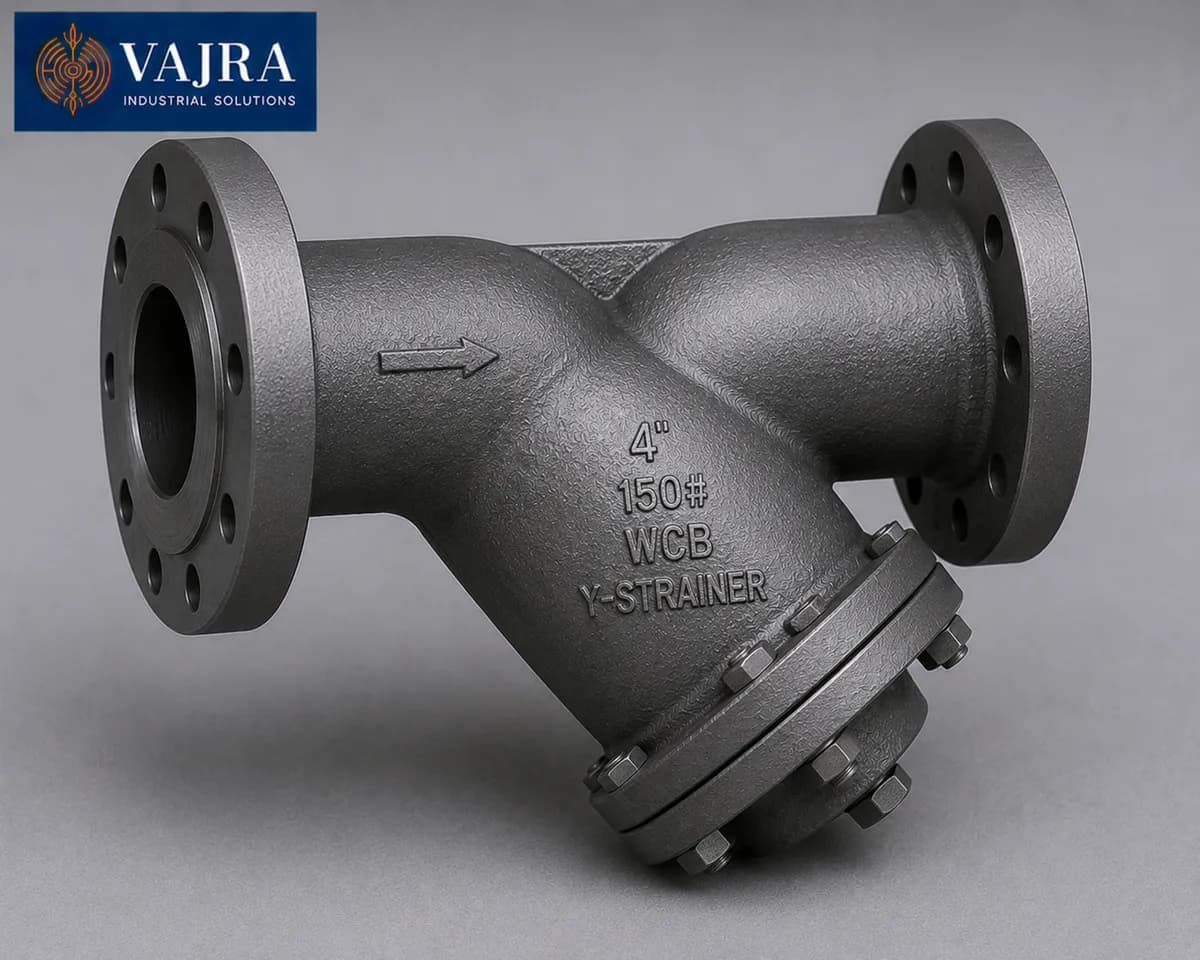 Y-type line strainer for pipeline filtration